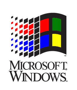 微軟視窗系統 Logo (來源：維基百科）
